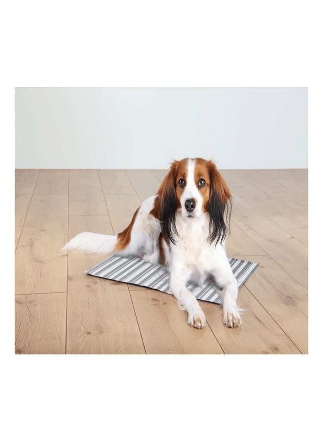 Trixie Cooling Mat for Dogs Unique Fabric Technology Instantly Cools Down Your Pet Works Without Additional Cooling, Electricity or Water - White/Grey (50 × 40 cm Medium) - Image 4